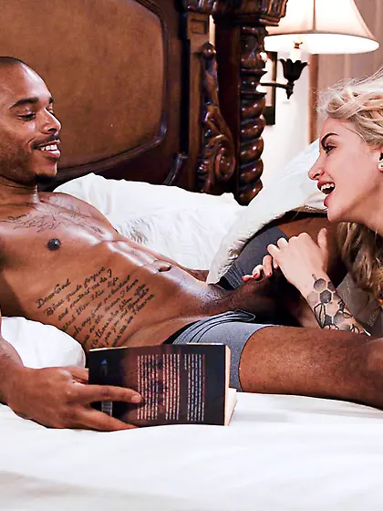 Musa Phoenix and Lilly James shagged by horny black man