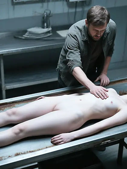 Touching Polina's cold body