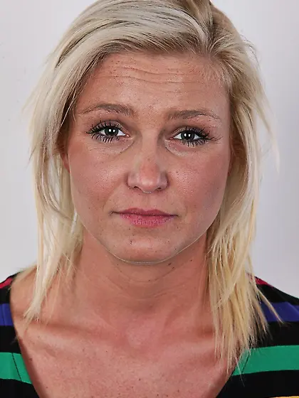 Blonde stunner with really big natural boobs