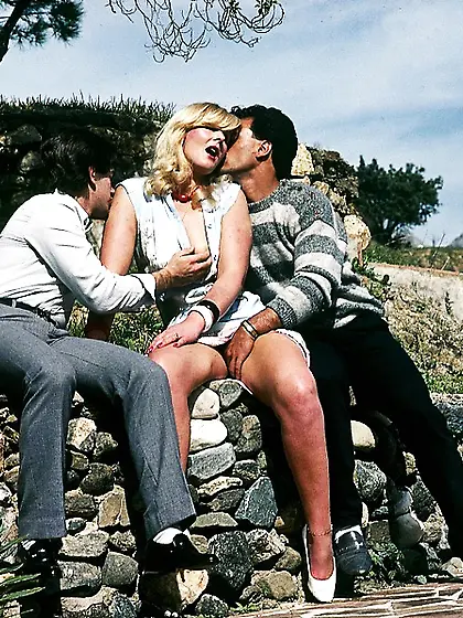 Gorgeous blonde wearing blue