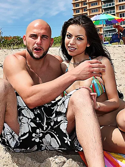 Yurizan Beltran takes all of her clothes off and gets nailed by