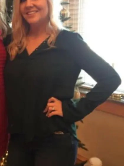 Regan was proud to show off her tits