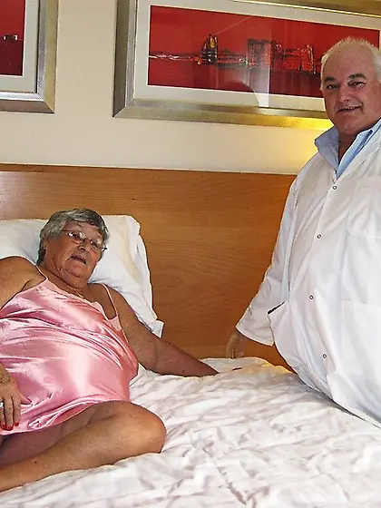 Horny grand hottie lays