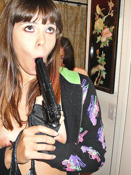 Easy teen girlfriends playing with a lucky...