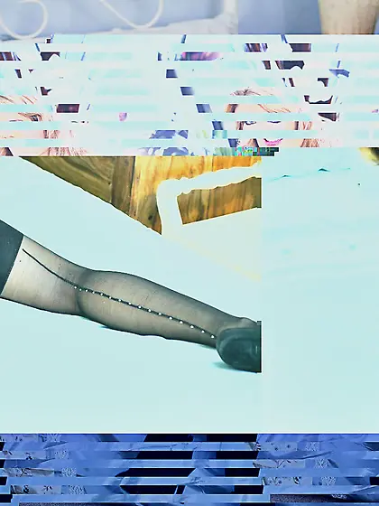 Blonde chick in black stockings Kelly McGregor shows the widest