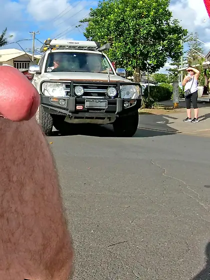 WNBR Byron Bay publlic erection crosses a street