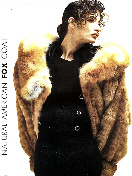 Wild cat fur coat