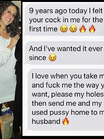 cheating slut wife texts