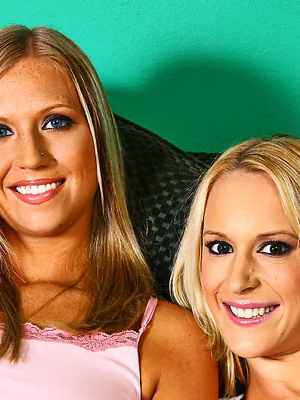 Blonde babe pregnant friend