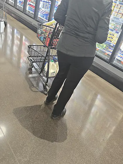 Fat ass at the store