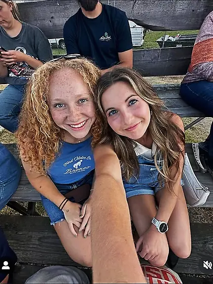 Candid teen Taylin and Esther Soccer