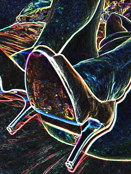 Random pics blue heels of my wife