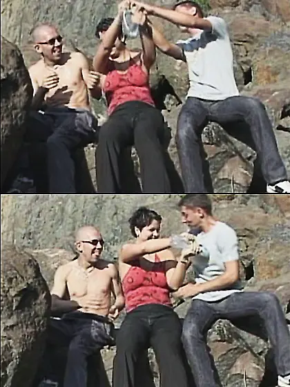 Outdoor Bi Threesome