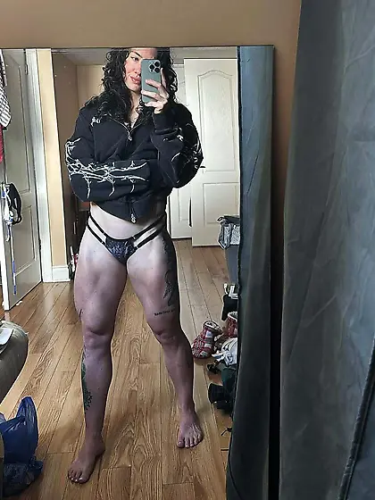 natasha a wanna be tough big ass muscle slut
