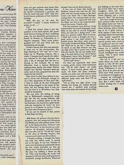 Kim Basinger - Playboy: February 1983