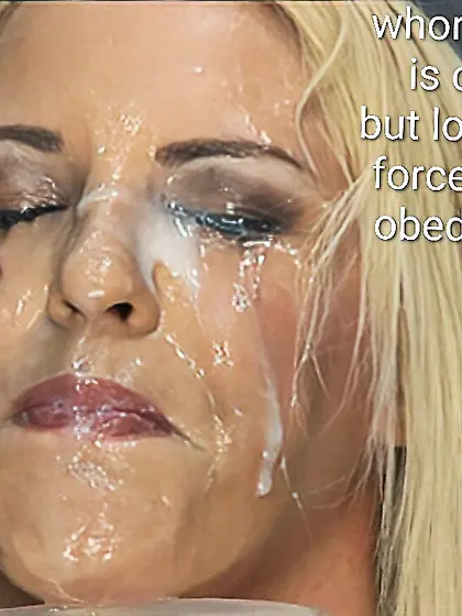 Bust ur loads on this sperm soaked whore face lol