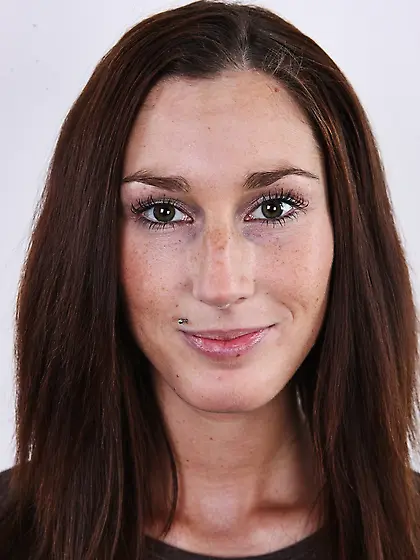 Slim pretty brunette hot