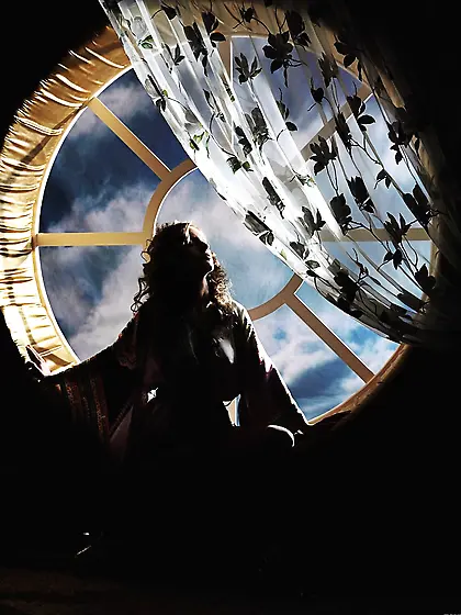 Alluring blonde model Olga Barz strips her kimono and shows her