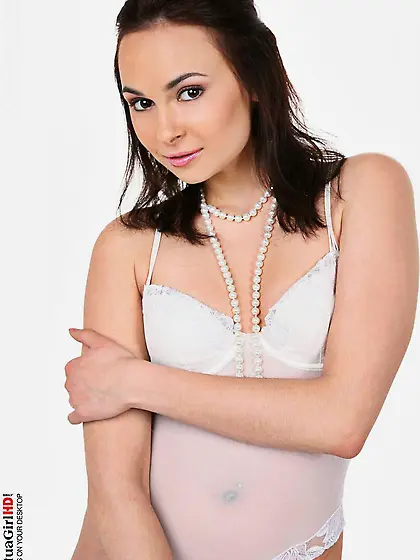 Alena Chorna loves to wear sexy lingerie as she is posing and sh