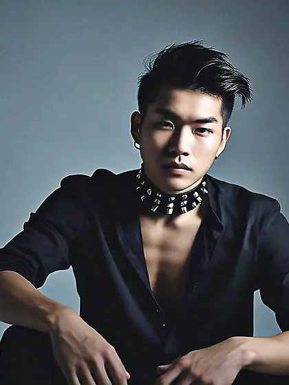 Guys wearing chokers or collar