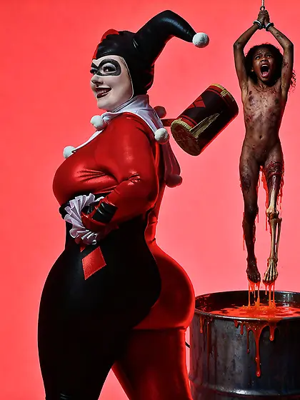 Harley Quinn Dips Nigger In Acid