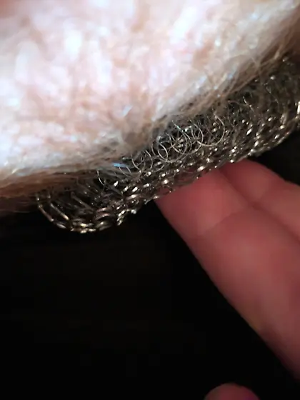 Steel wool for my cunt on the go