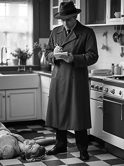 Film Noir Crime Scene