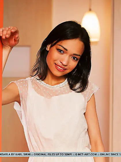 Clothed brunette glamour