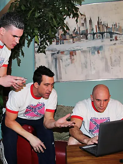 Black girl Yasmine De Leon enjoys white cocks and gets a dozen c