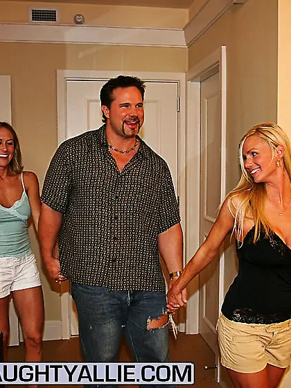 Two Housewives Share One Man For The Day