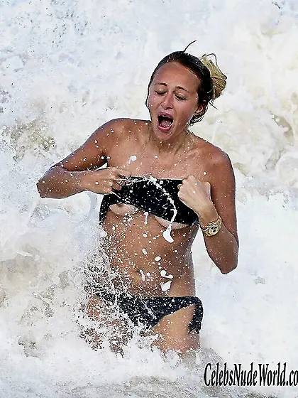Lana Scolaro Topless In St.  Barts