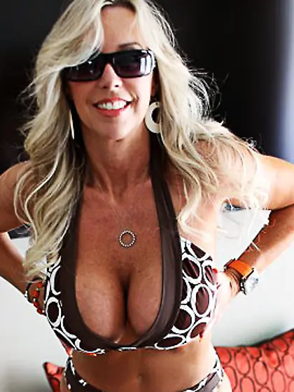 Delightful broad sexy poses