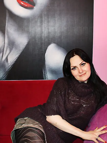 White milf black hair