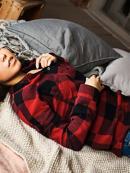 White teen black hair