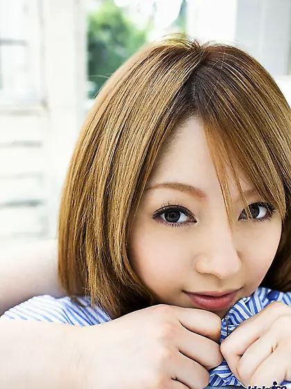 Cute Asian babe Ria Sakurai is playing around in sexy lingerie a