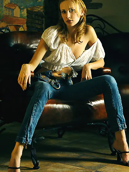 Stunning Olya M takes off her clothes slowly to boast about her