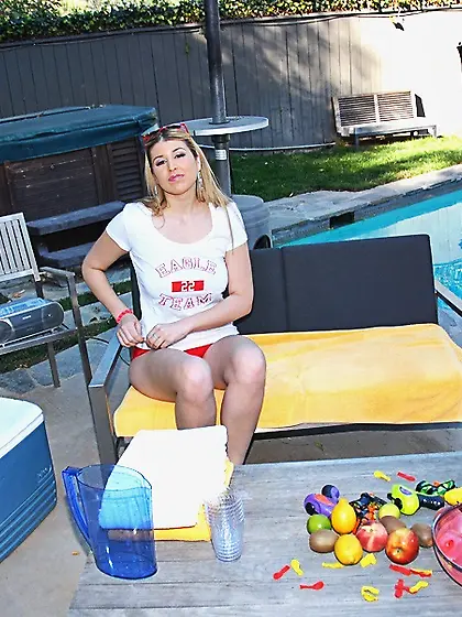 Huge cock for a fantastic blonde lady, she's ready for some