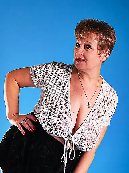 White mature big tits