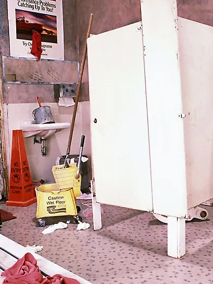 Toilet Intruder Cleans Up