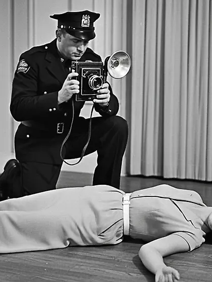 Film Noir Crime Scene