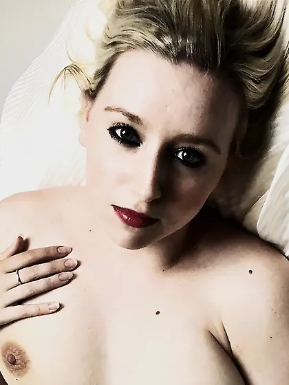 White girl blonde hair