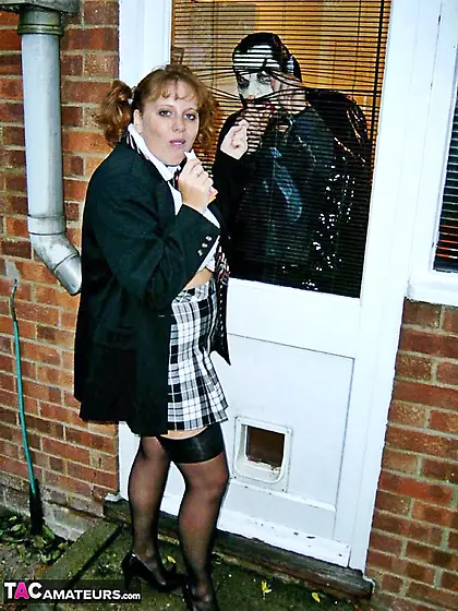 Guy dressed vampire cock