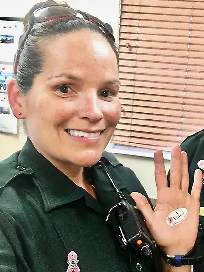 Deanna at Mardi Gras