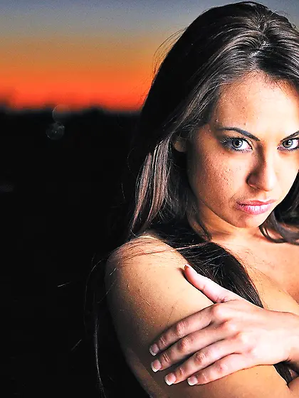 Big-breasted & big-eyed beauty shows her body and fucks hers