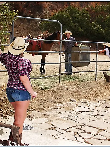 Brunette cowboys