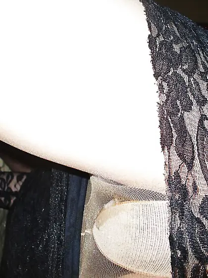 Lady Veronica wet nylon