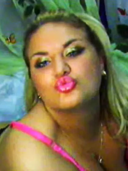 Chubby blonde huge boobs