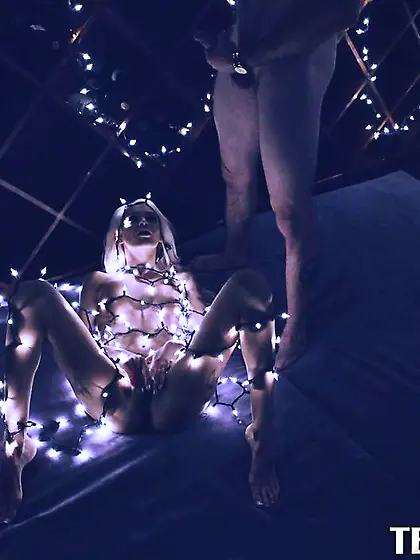 Sexy tiny blonde babe