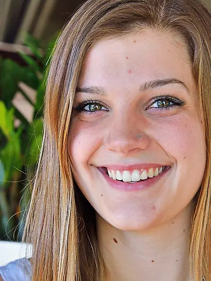 Hot blonde lady tease