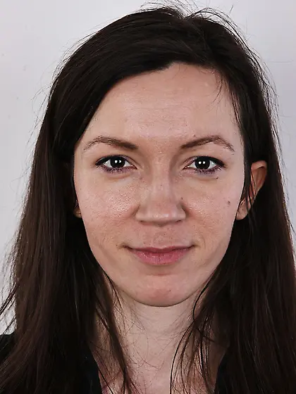 Black hair slender chick